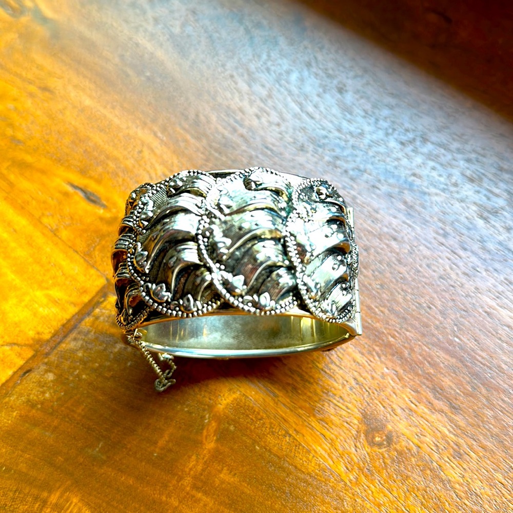 Vintage metal cuff bracelet